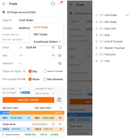 Conditional trading upgrade: Addition of advanced orders