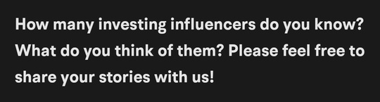 Which investing influencers might be worth following?